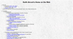 Desktop Screenshot of keithalcock.com